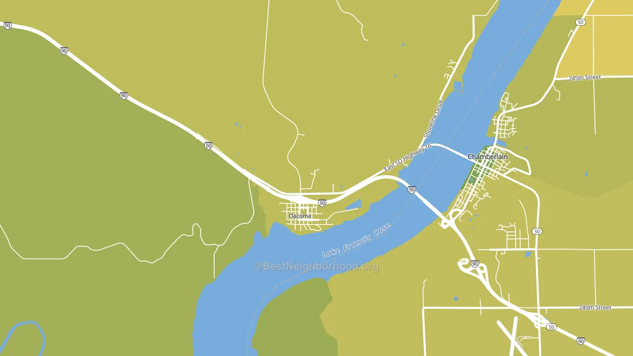 57365, SD block-group voter-turnout map