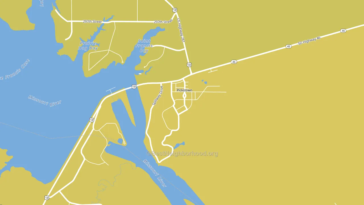 57367, SD block-group voter-turnout map