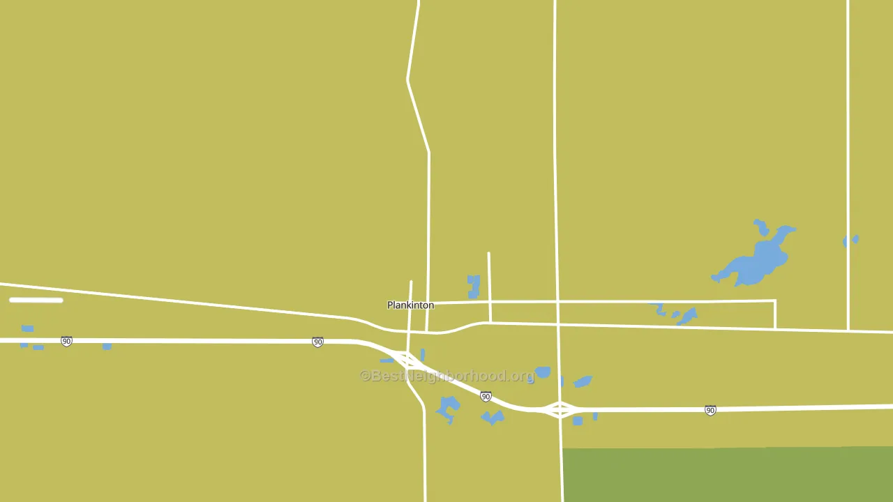 57368, SD block-group voter-turnout map