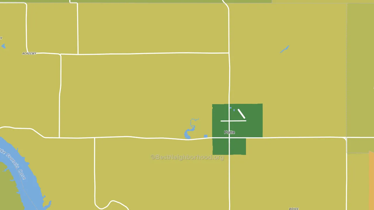 57369, SD block-group voter-turnout map