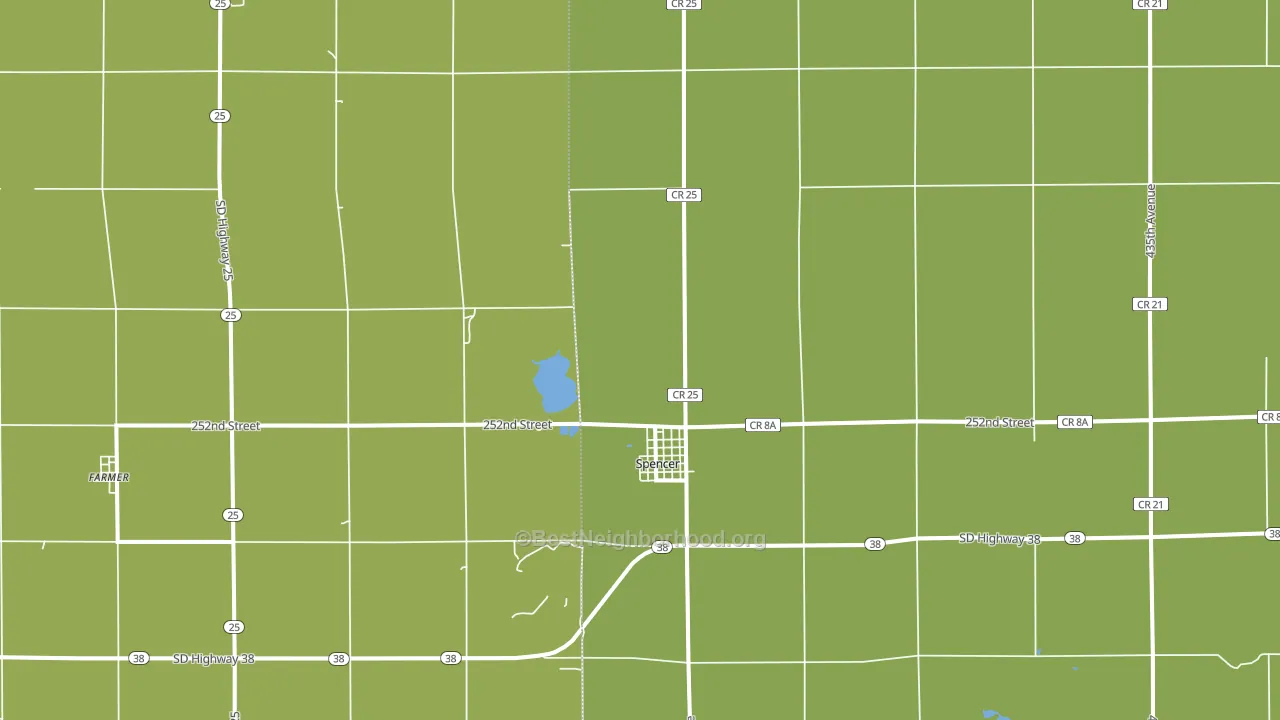 57374, SD block-group voter-turnout map