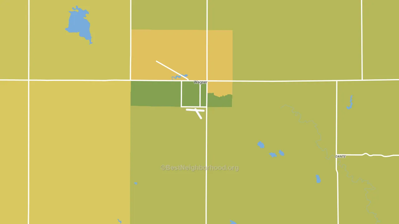 57380, SD block-group voter-turnout map