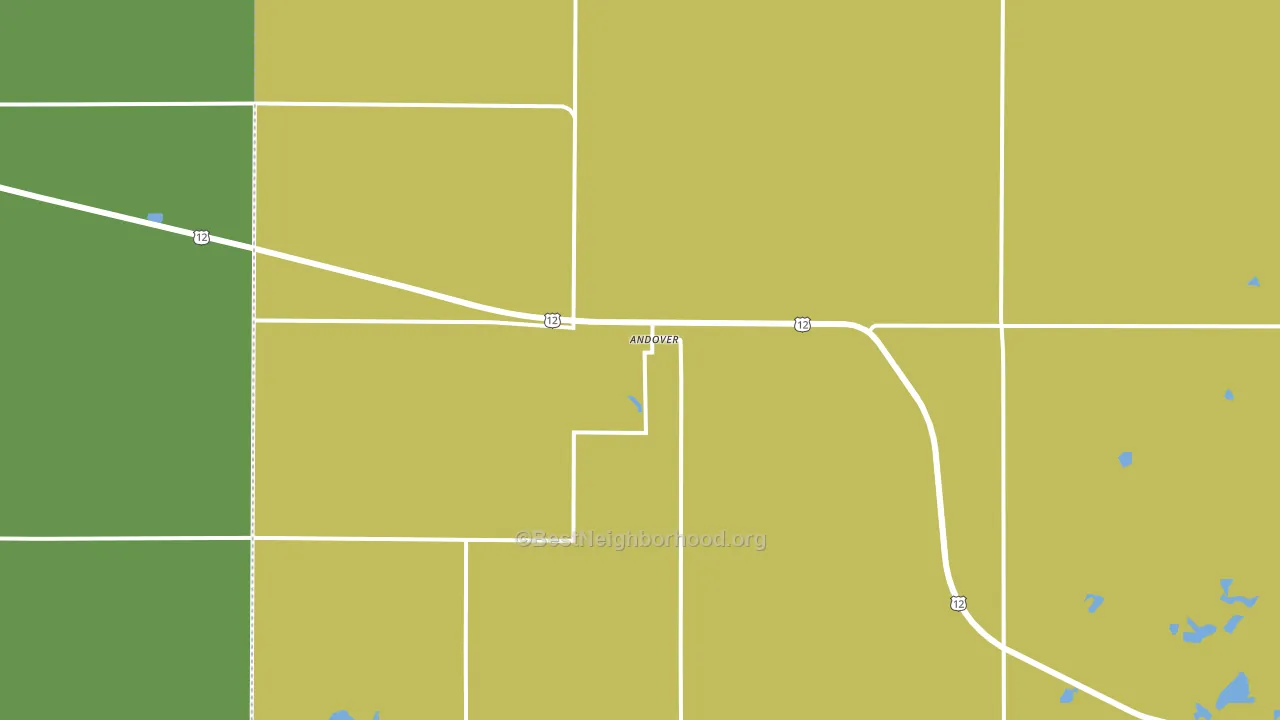 57422, SD block-group voter-turnout map