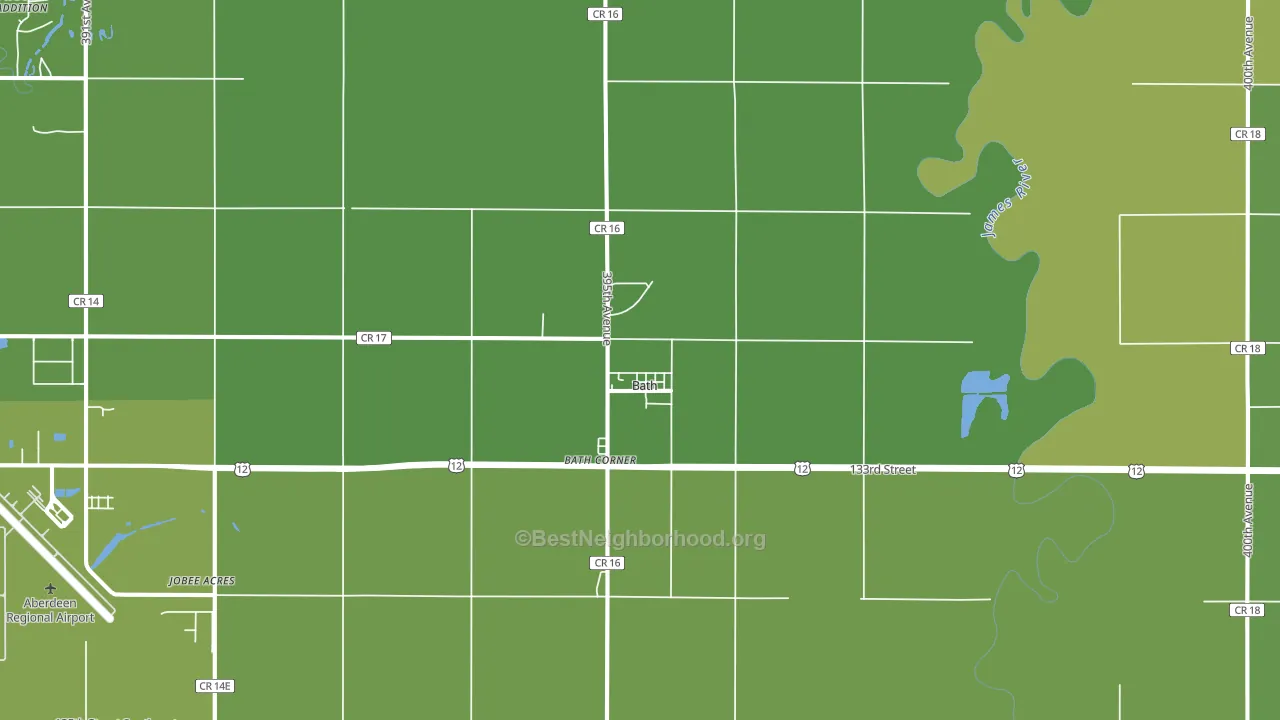 57427, SD block-group voter-turnout map
