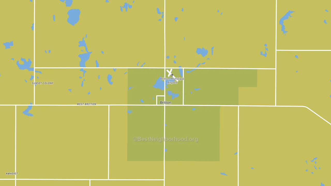 57430, SD block-group voter-turnout map
