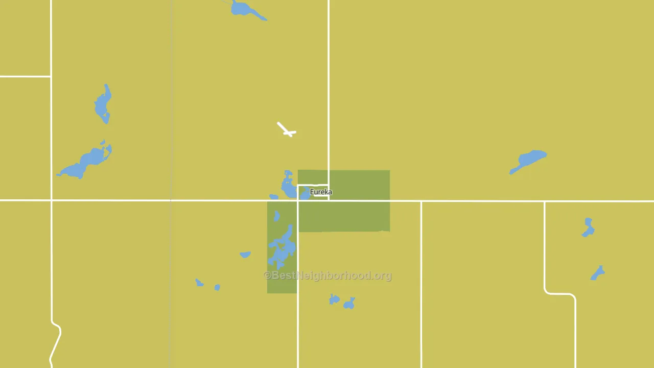 57437, SD block-group voter-turnout map