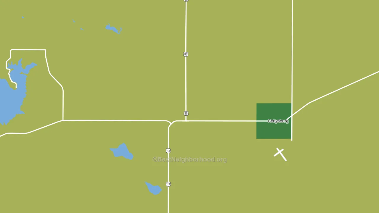 57442, SD block-group voter-turnout map