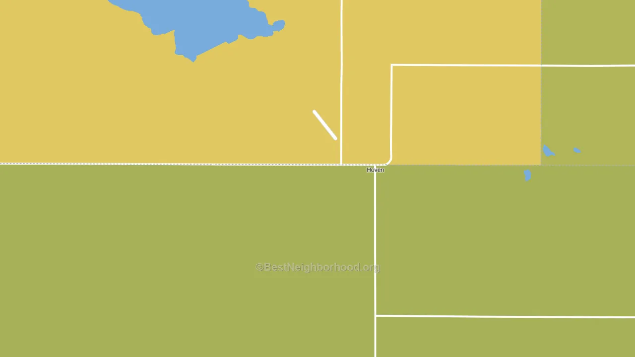 57450, SD block-group voter-turnout map