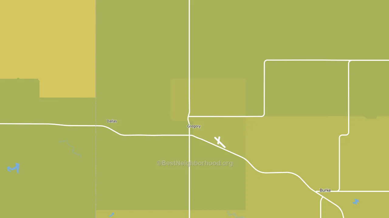 57533, SD block-group voter-turnout map