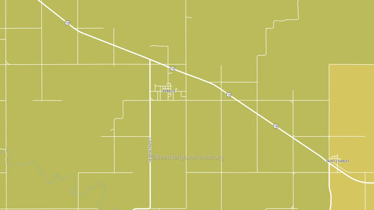 57538, SD block-group voter-turnout map