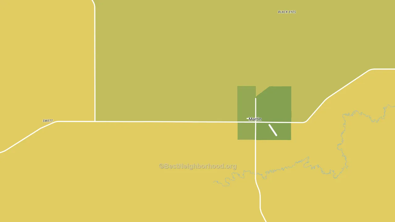 57551, SD block-group voter-turnout map