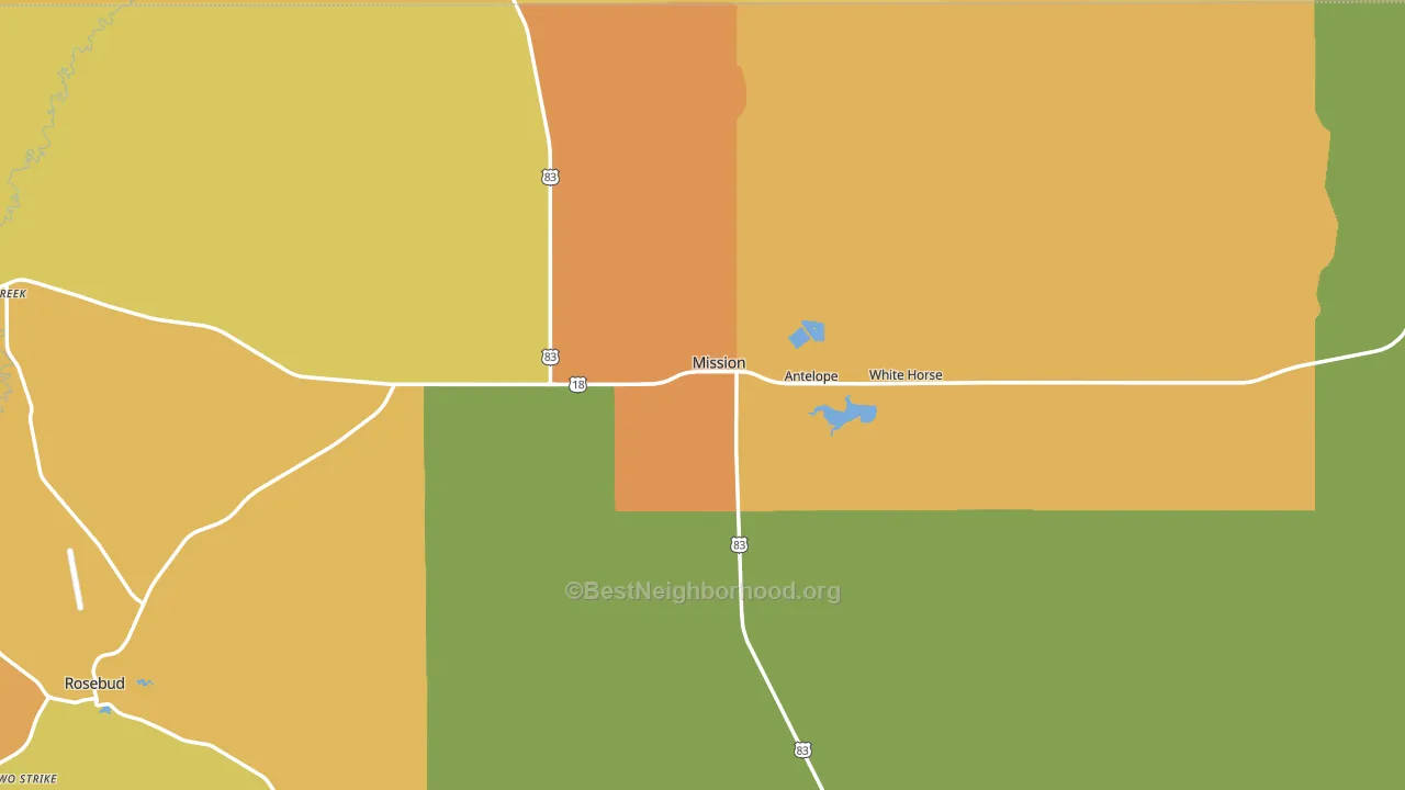 57555, SD block-group voter-turnout map
