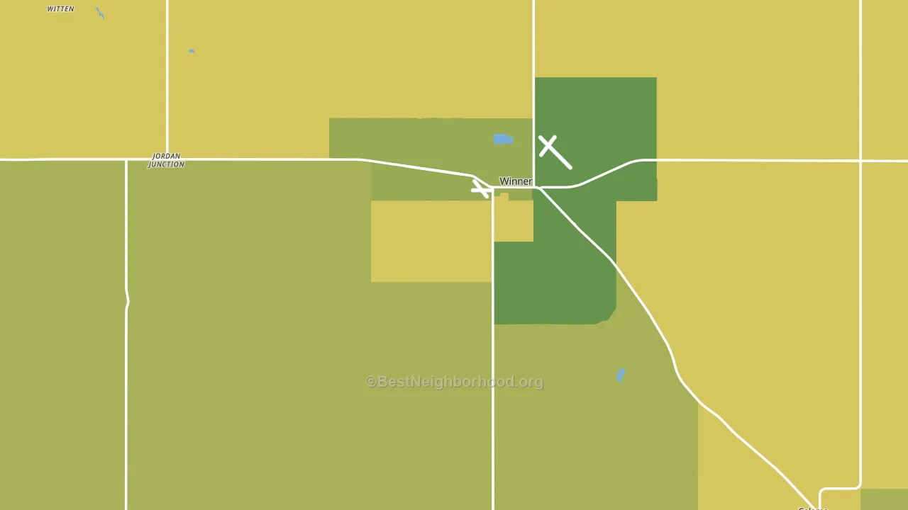 57580, SD block-group voter-turnout map