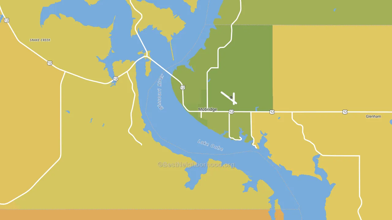 57601, SD block-group voter-turnout map