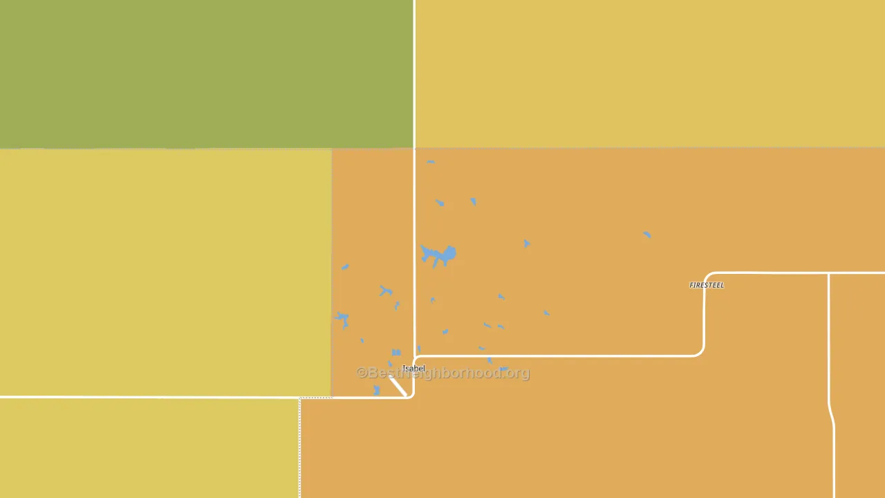 57633, SD block-group voter-turnout map