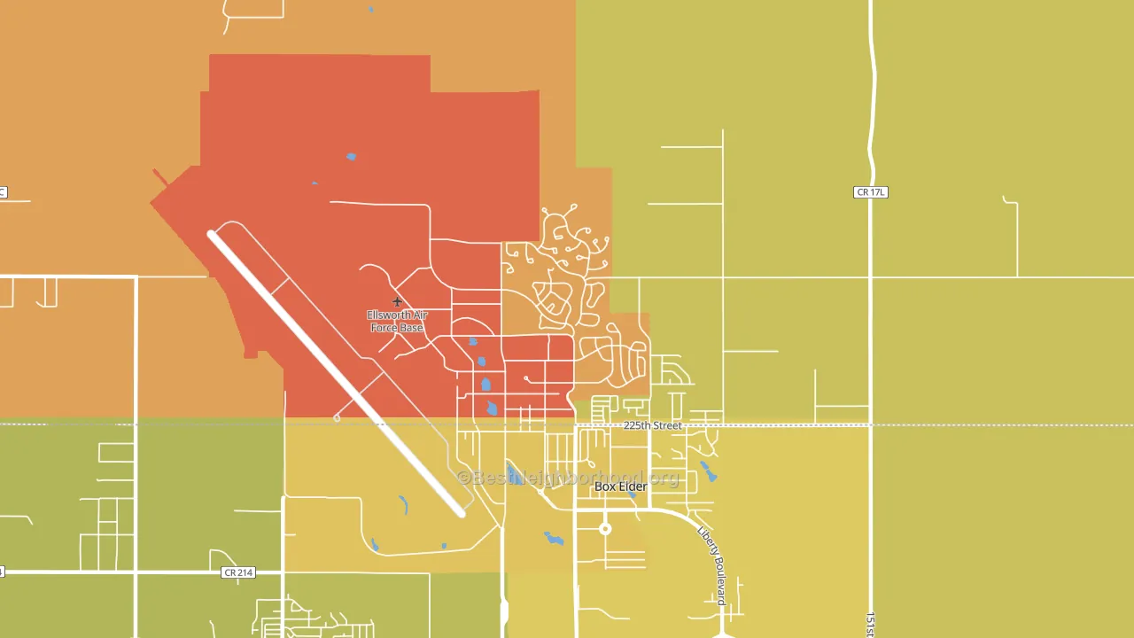 57706, SD block-group voter-turnout map