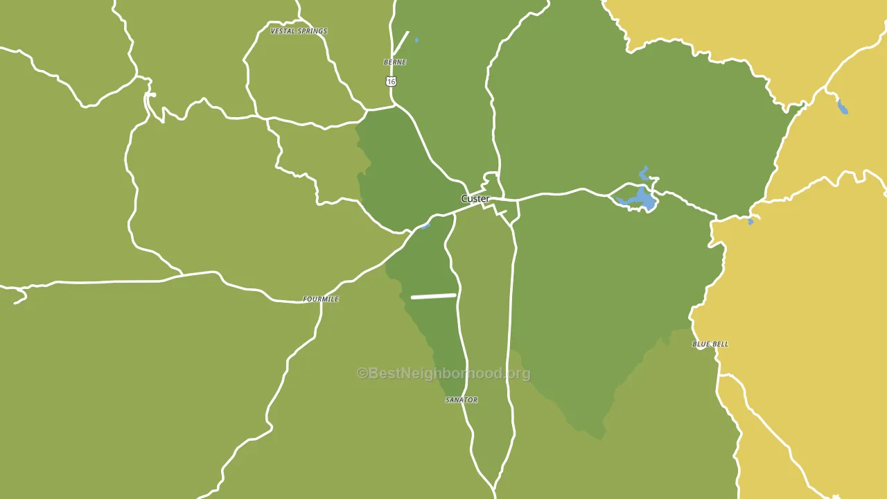 57730, SD block-group voter-turnout map