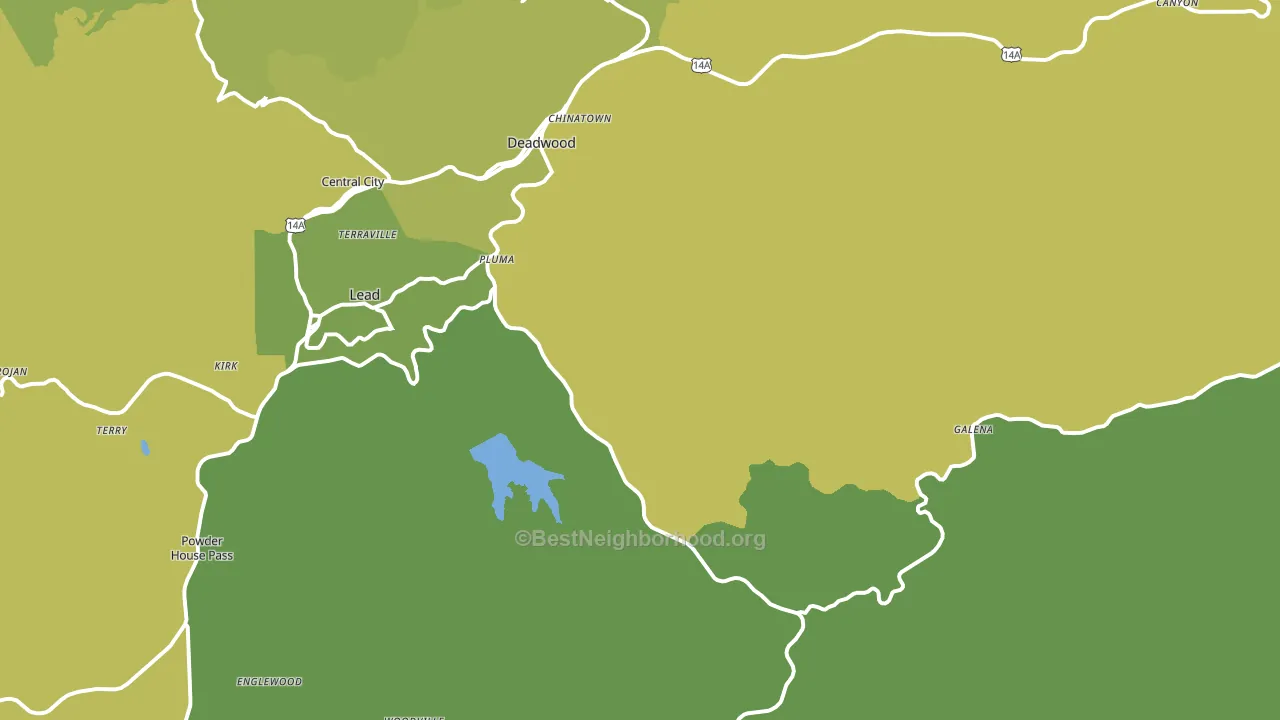57732, SD block-group voter-turnout map