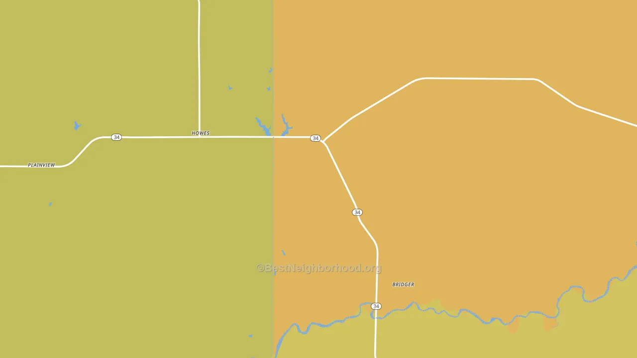 57748, SD block-group voter-turnout map