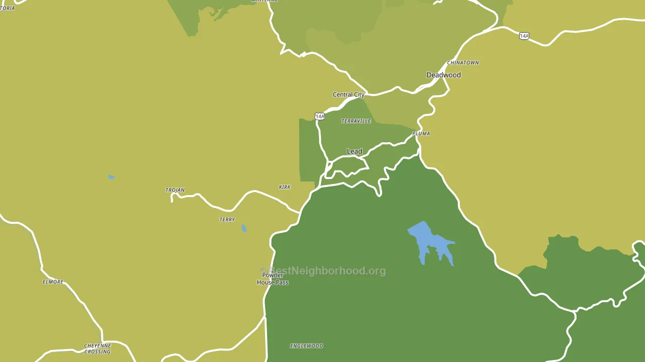 57754, SD block-group voter-turnout map