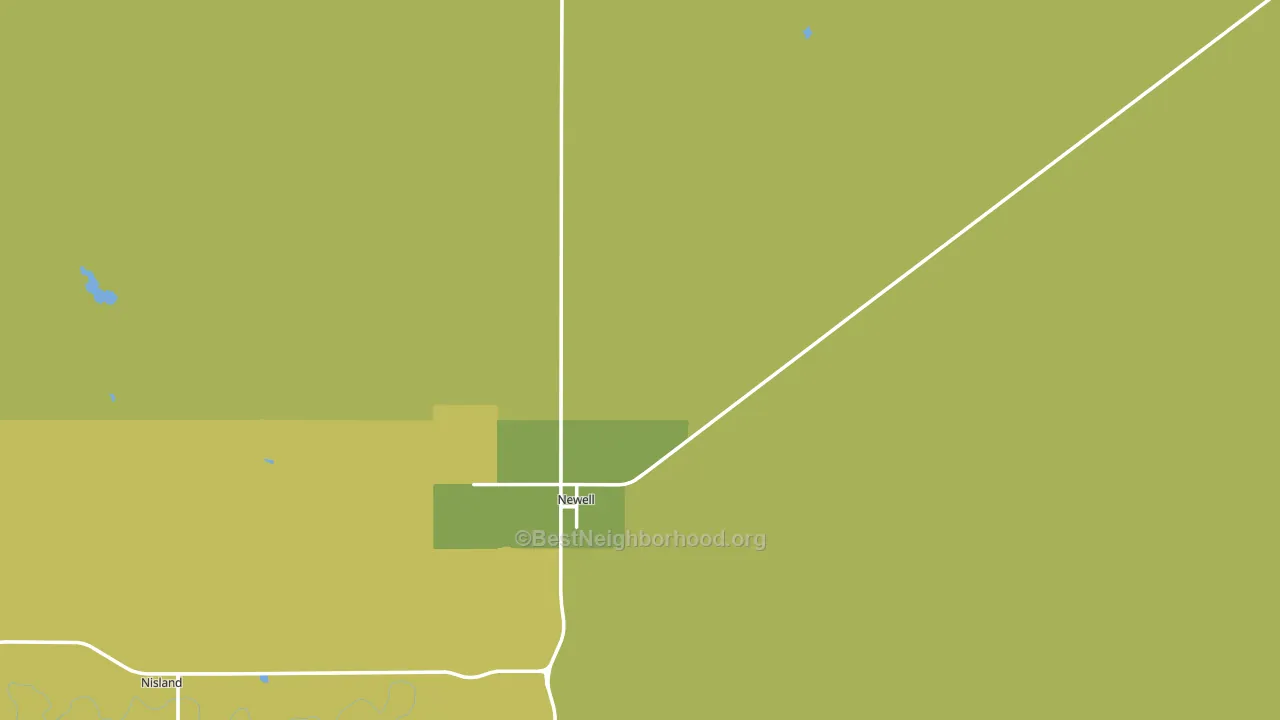 57760, SD block-group voter-turnout map