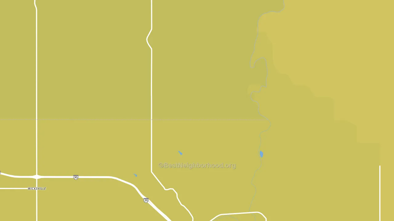 57791, SD block-group voter-turnout map