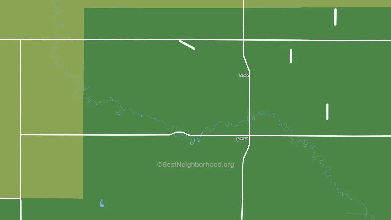 58004, ND block-group voter-turnout map