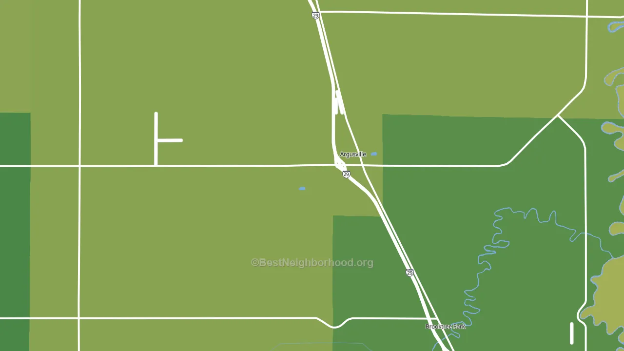 58005, ND block-group voter-turnout map