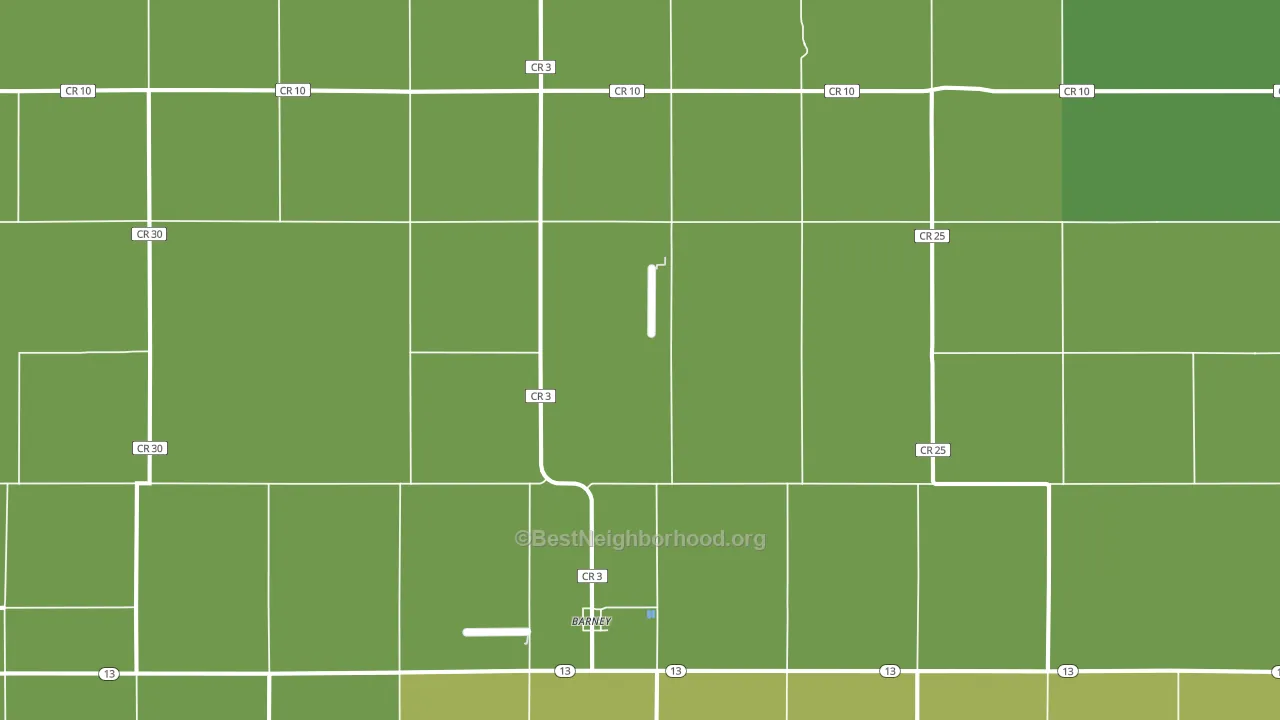 58008, ND block-group voter-turnout map