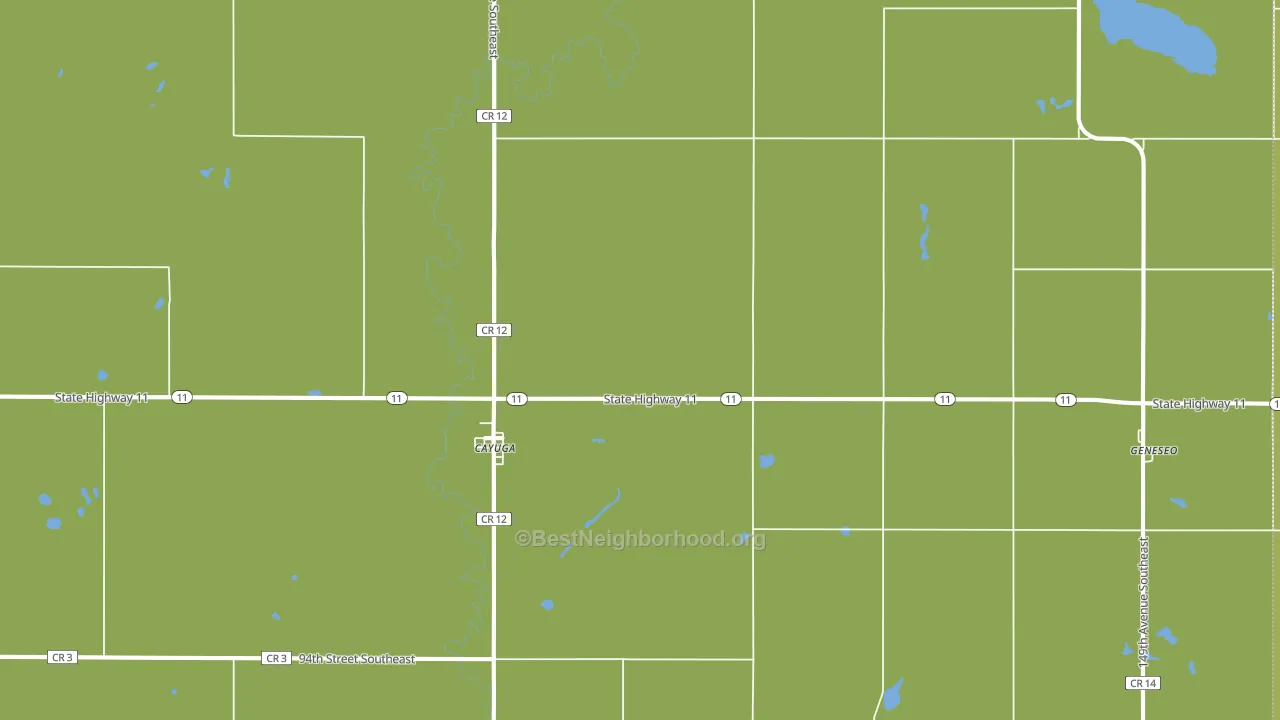 58013, ND block-group voter-turnout map