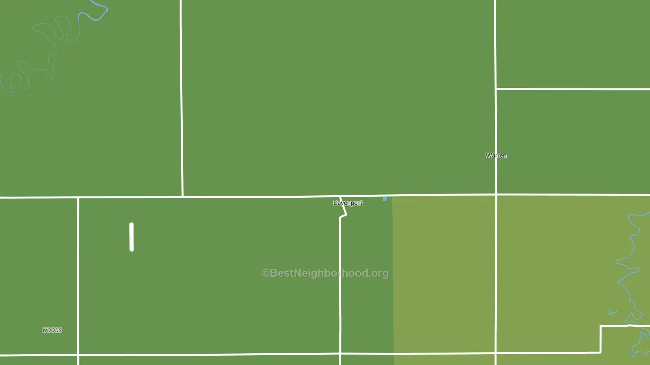 58021, ND block-group voter-turnout map