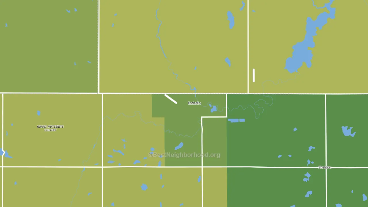 58027, ND block-group voter-turnout map