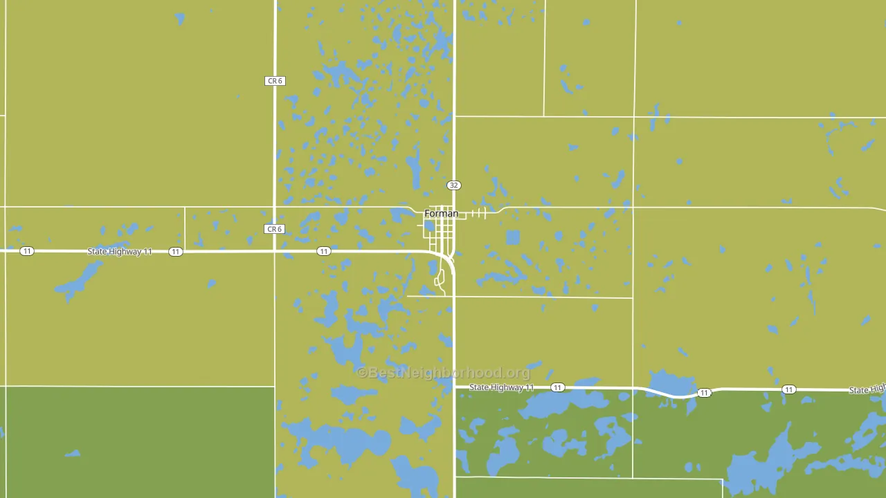 58032, ND block-group voter-turnout map