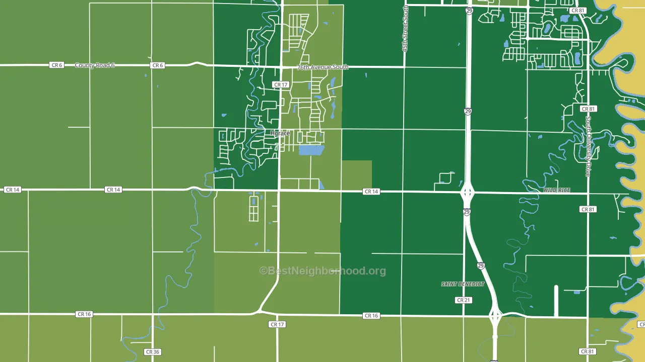 58047, ND block-group voter-turnout map