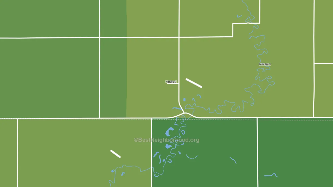 58051, ND block-group voter-turnout map