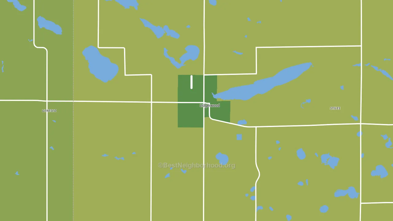 58053, ND block-group voter-turnout map