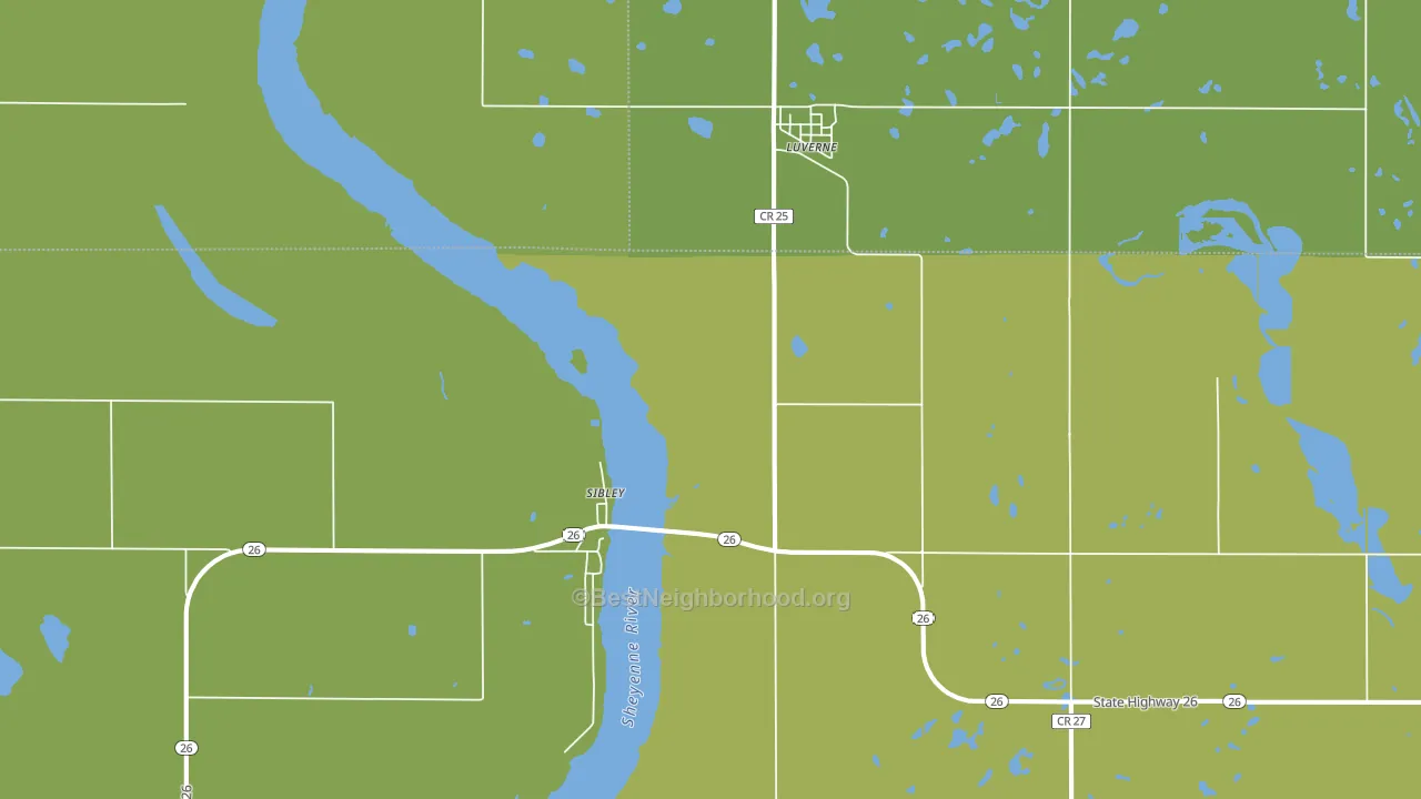 58056, ND block-group voter-turnout map