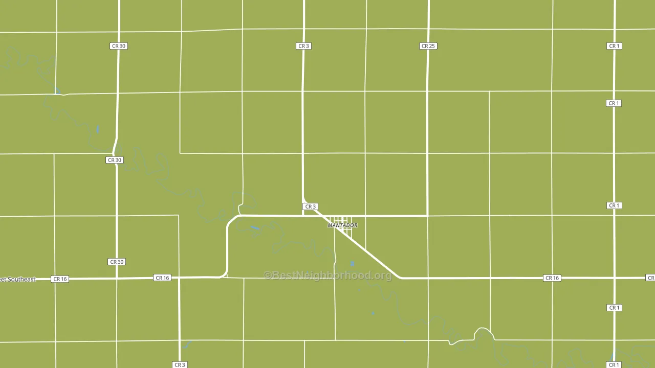 58058, ND block-group voter-turnout map