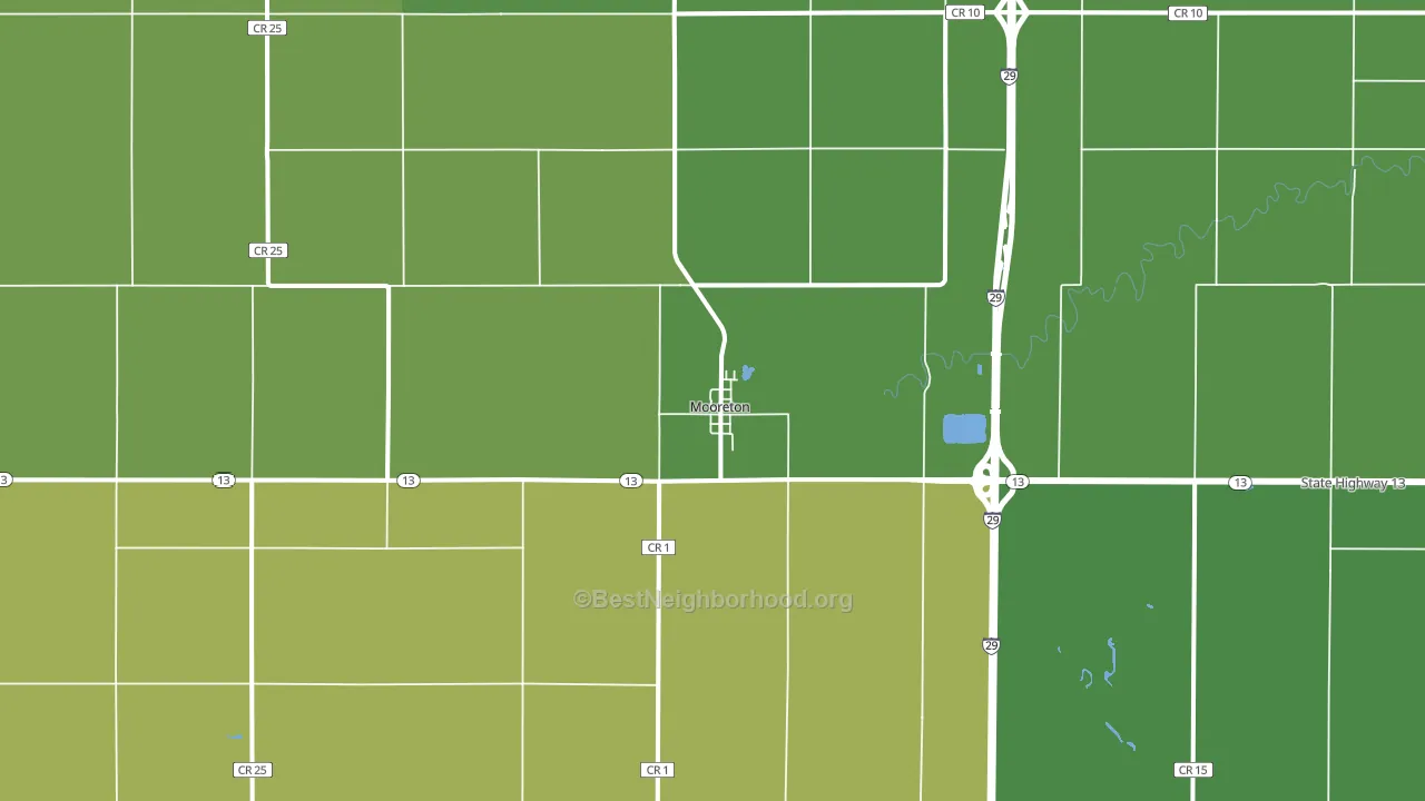58061, ND block-group voter-turnout map