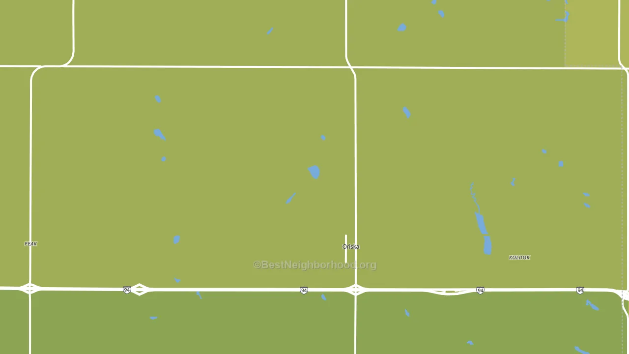 58063, ND block-group voter-turnout map