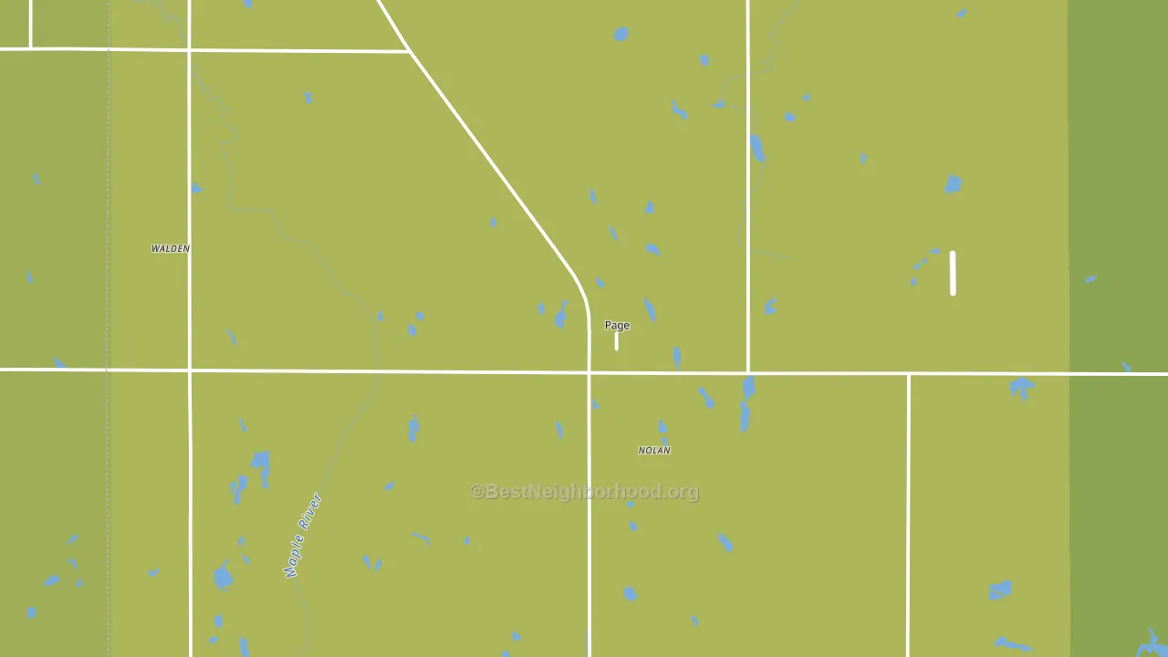 58064, ND block-group voter-turnout map