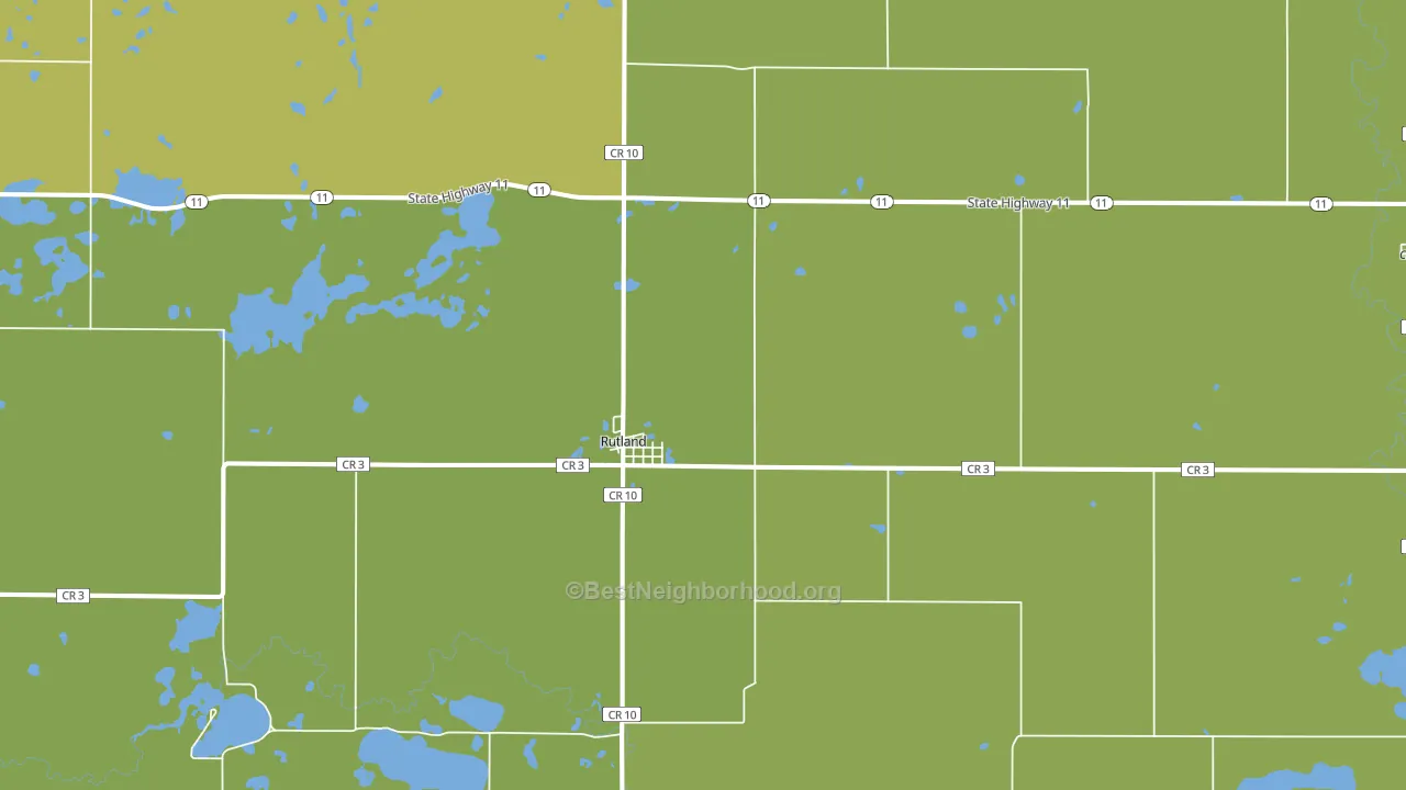 58067, ND block-group voter-turnout map