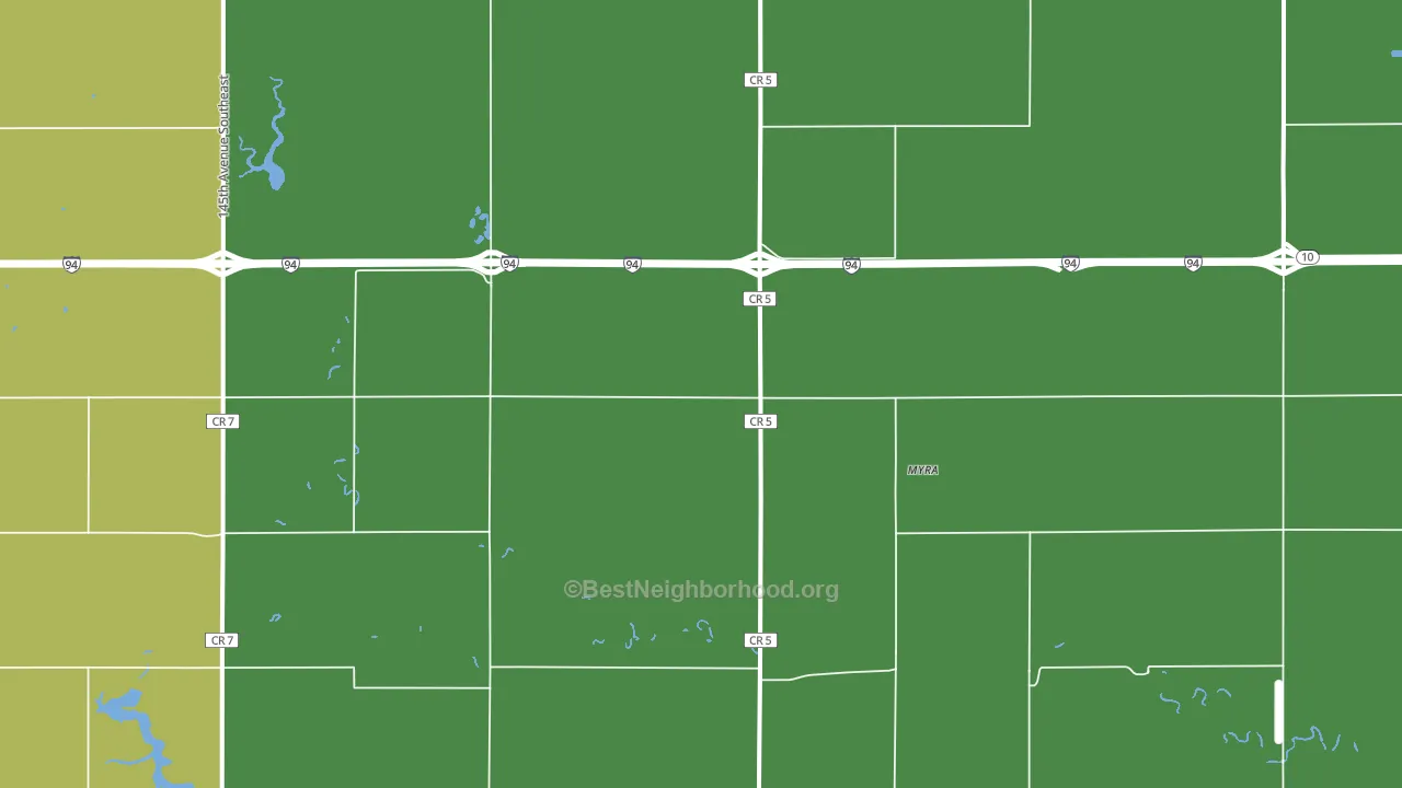 58079, ND block-group voter-turnout map