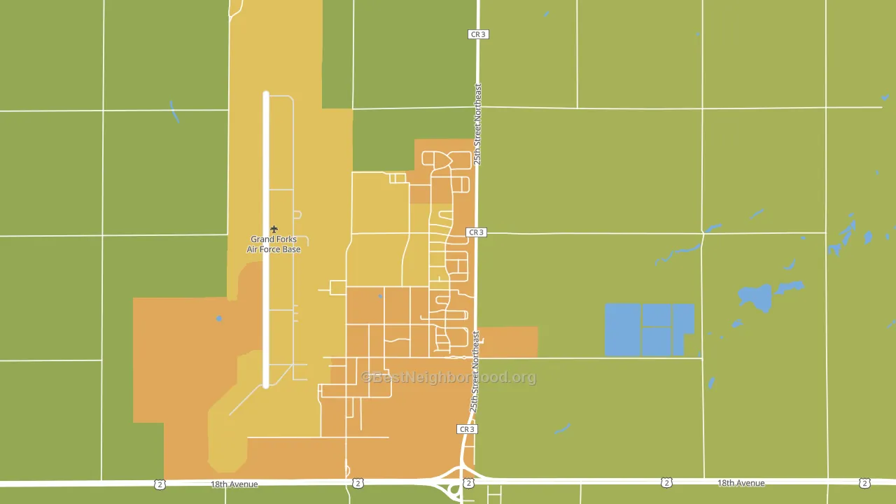 58204, ND block-group voter-turnout map