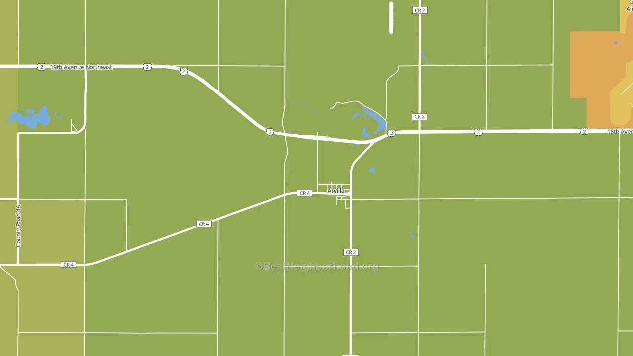 58214, ND block-group voter-turnout map