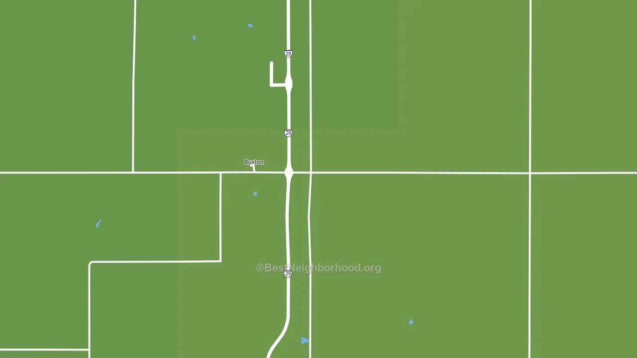 58218, ND block-group voter-turnout map