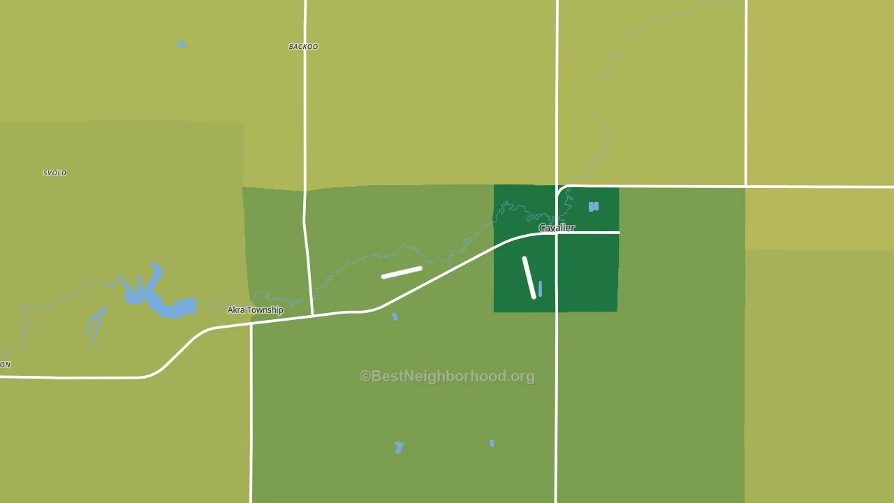 58220, ND block-group voter-turnout map