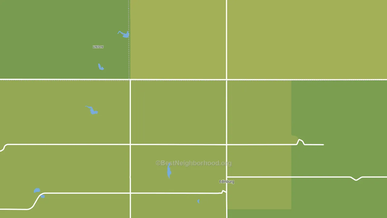58227, ND block-group voter-turnout map