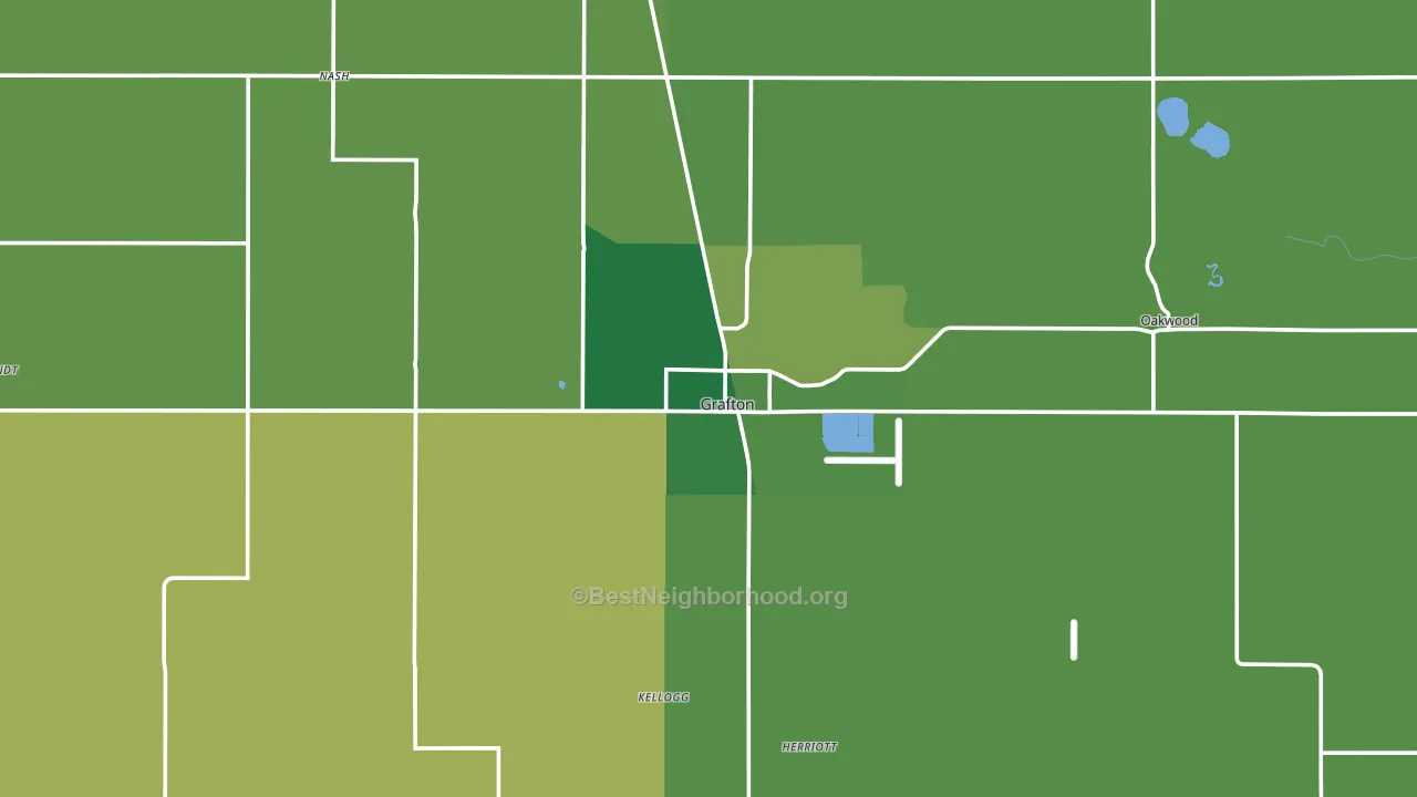 58237, ND block-group voter-turnout map