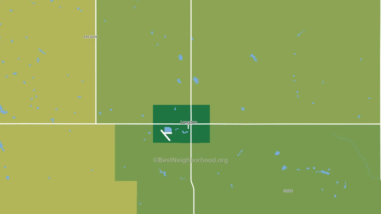 58249, ND block-group voter-turnout map